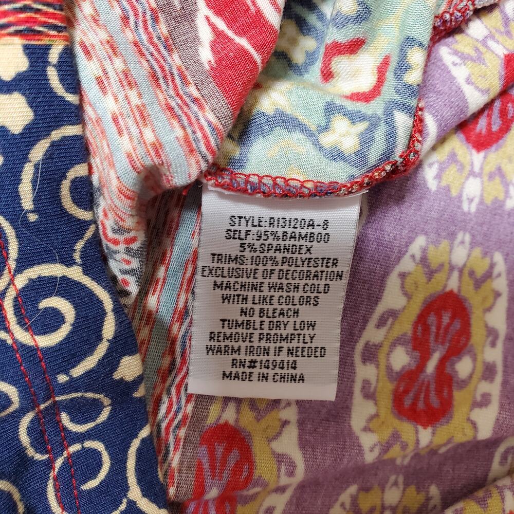 Johnny Was Top Womens Extra Small Patchwork Bambo… - image 3